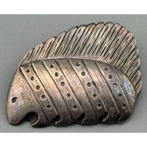 Vintage Finland Brooch Kalevala Koru Sterling Silver Hedgehog Kirsti Ilvessalo N